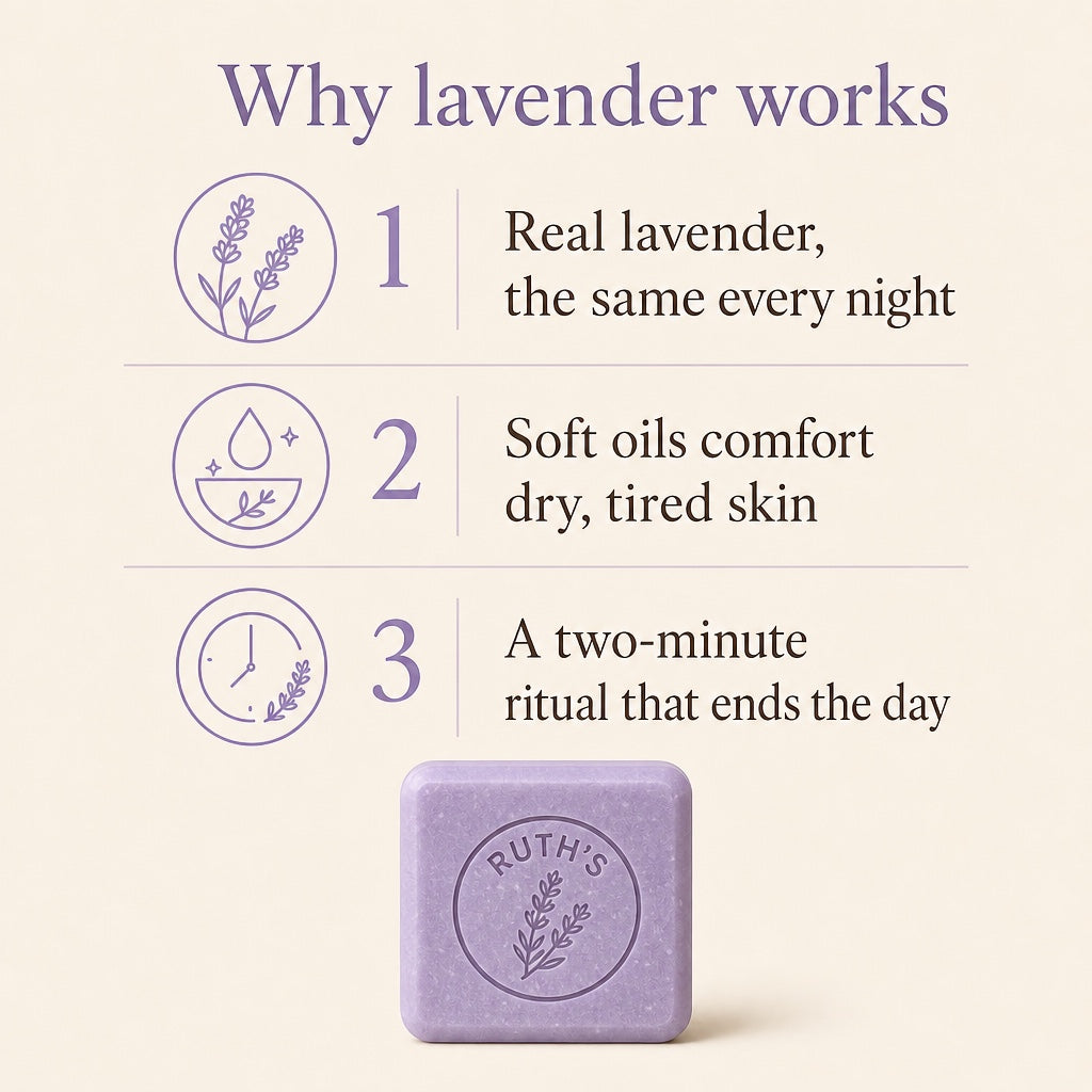 Ruth's Lavender Calming Soap Bar